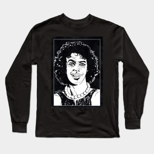 FRANK-N-FURTER - The Rocky Horror Picture Show (Black and White) Long Sleeve T-Shirt